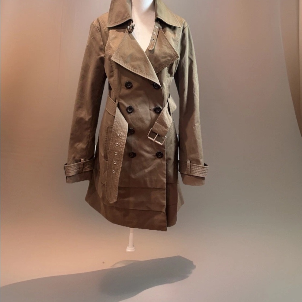 Blanc Noir Classic Khaki Trench Coat - Picture 4 of 8